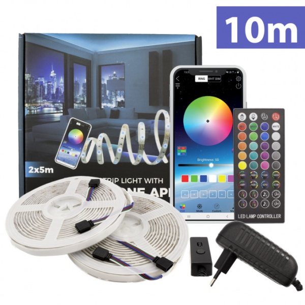 Bandă Led Rgb Smart 10M IP65 Sunshine SLS005